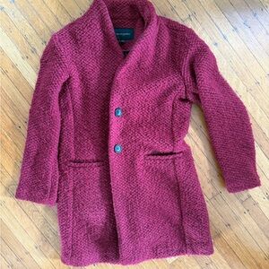 Banana Republic Burgundy Pea Coat